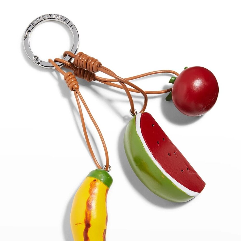 SIMON MILLER fruit salad keychain. NEW WITH TAGS